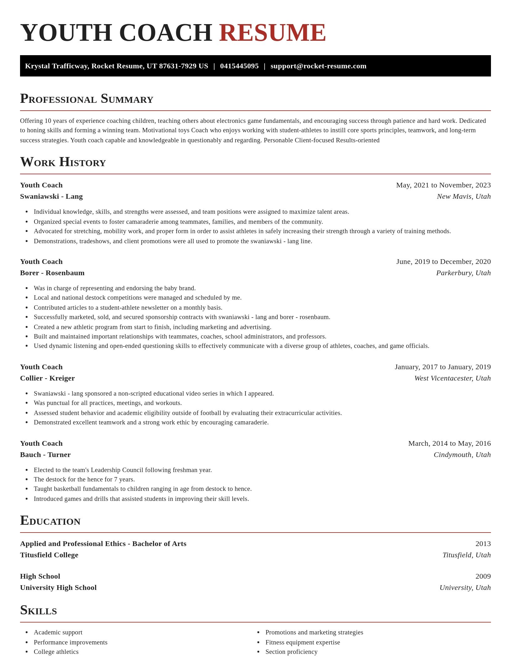 Exquisite resume template