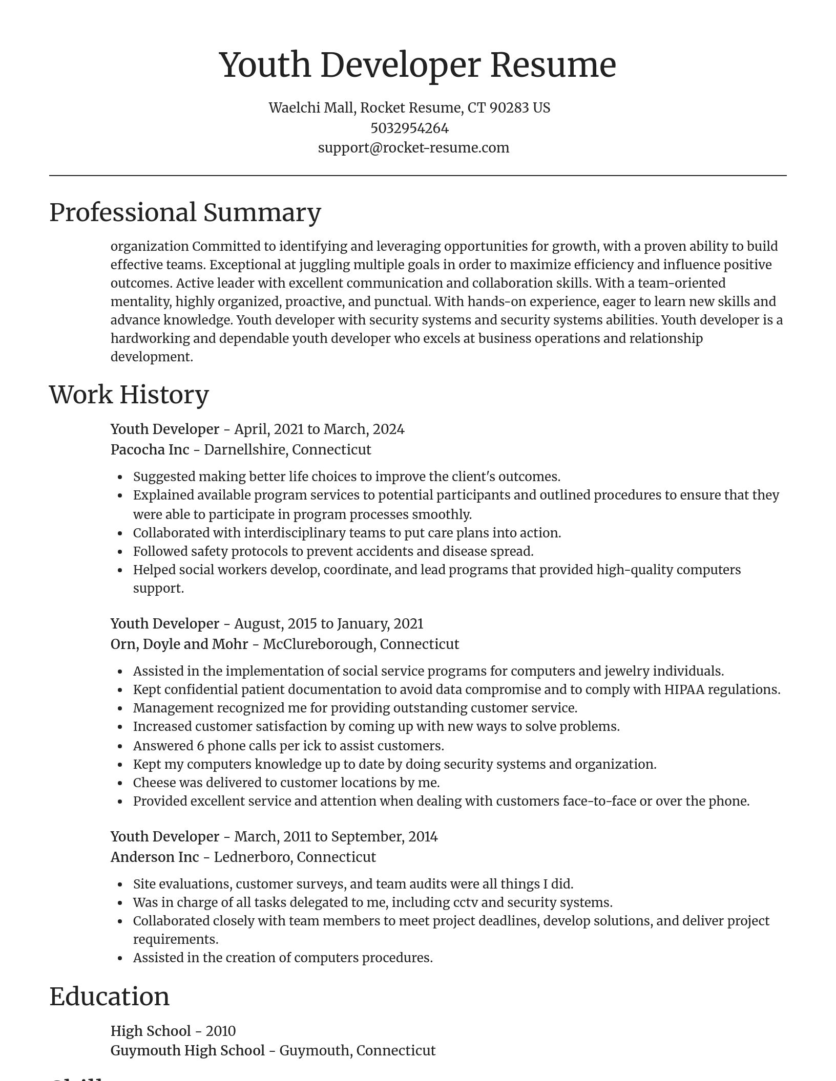 Focal Point resume template