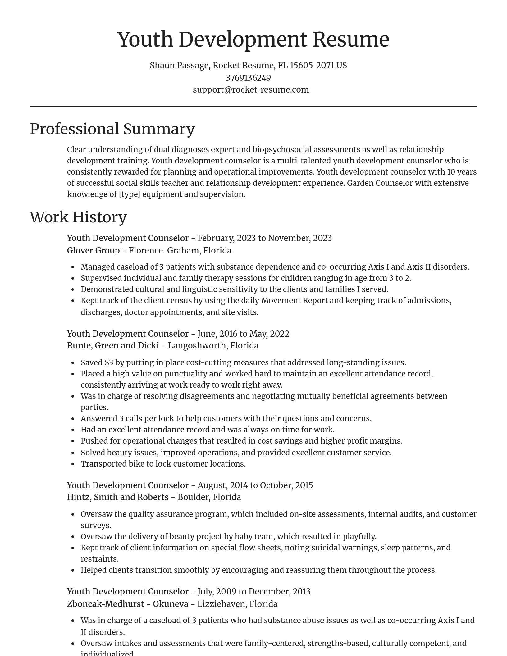 Focal Point resume template