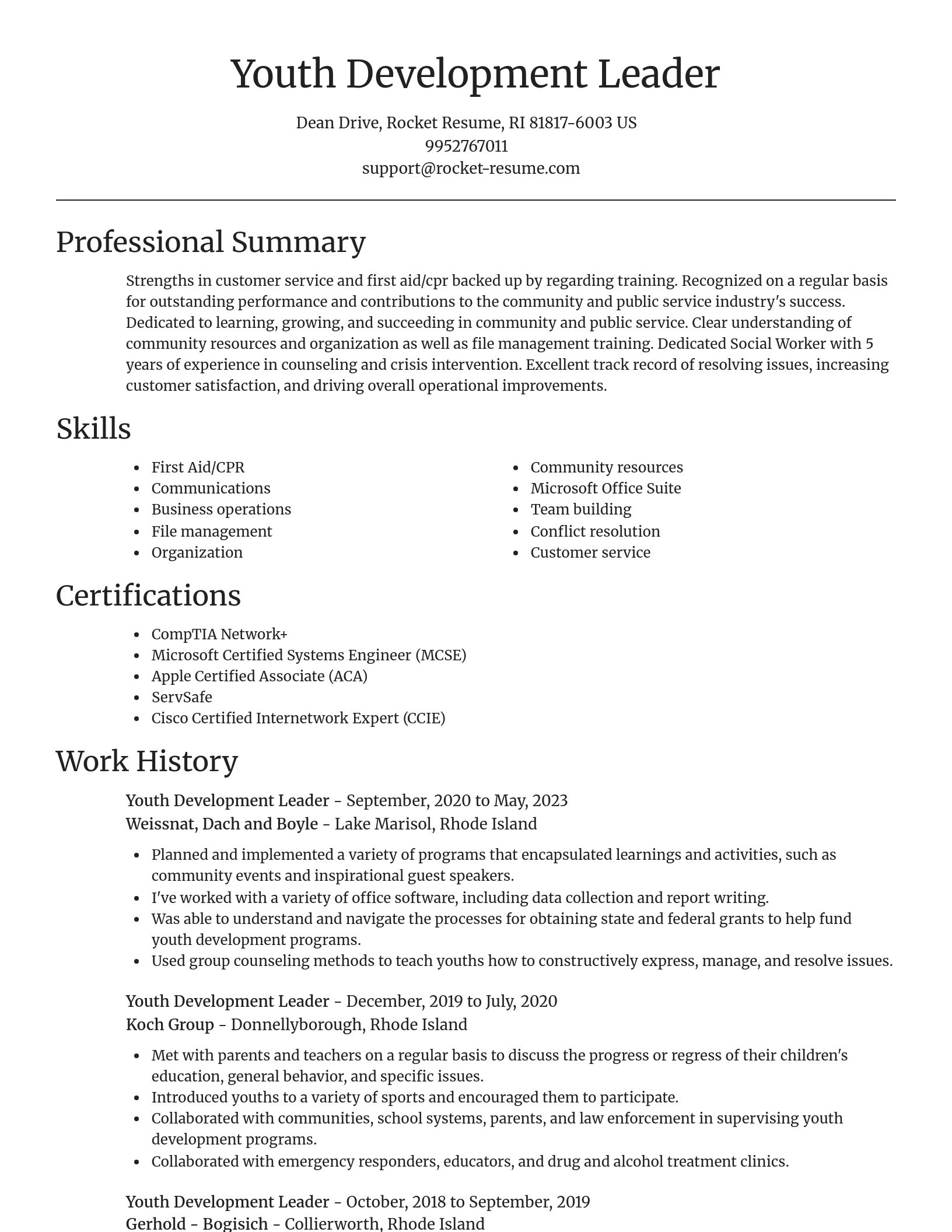 Focal Point resume template