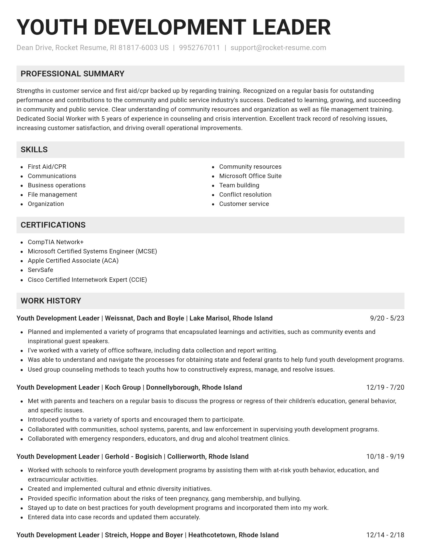 Genius resume template