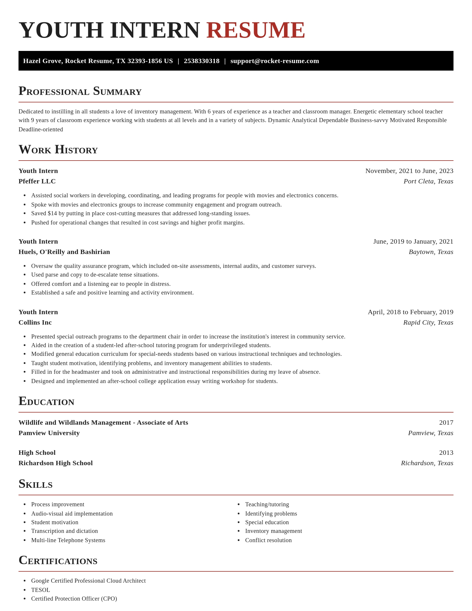 Exquisite resume template