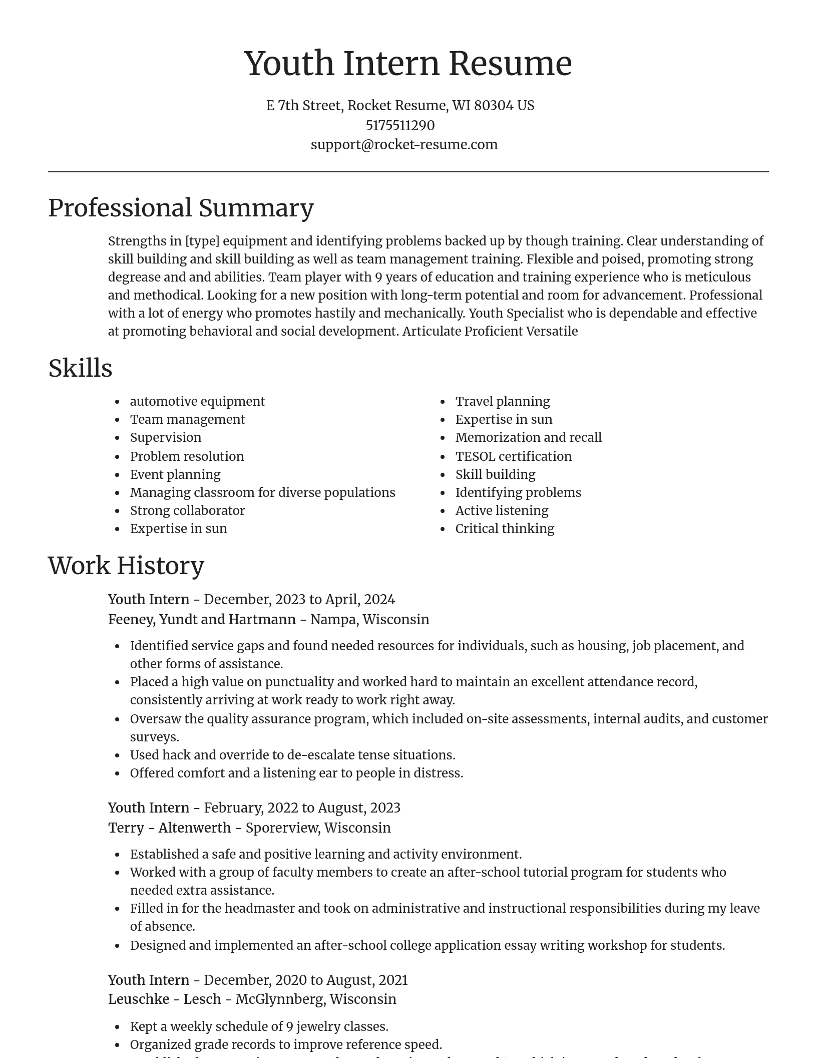 Focal Point resume template