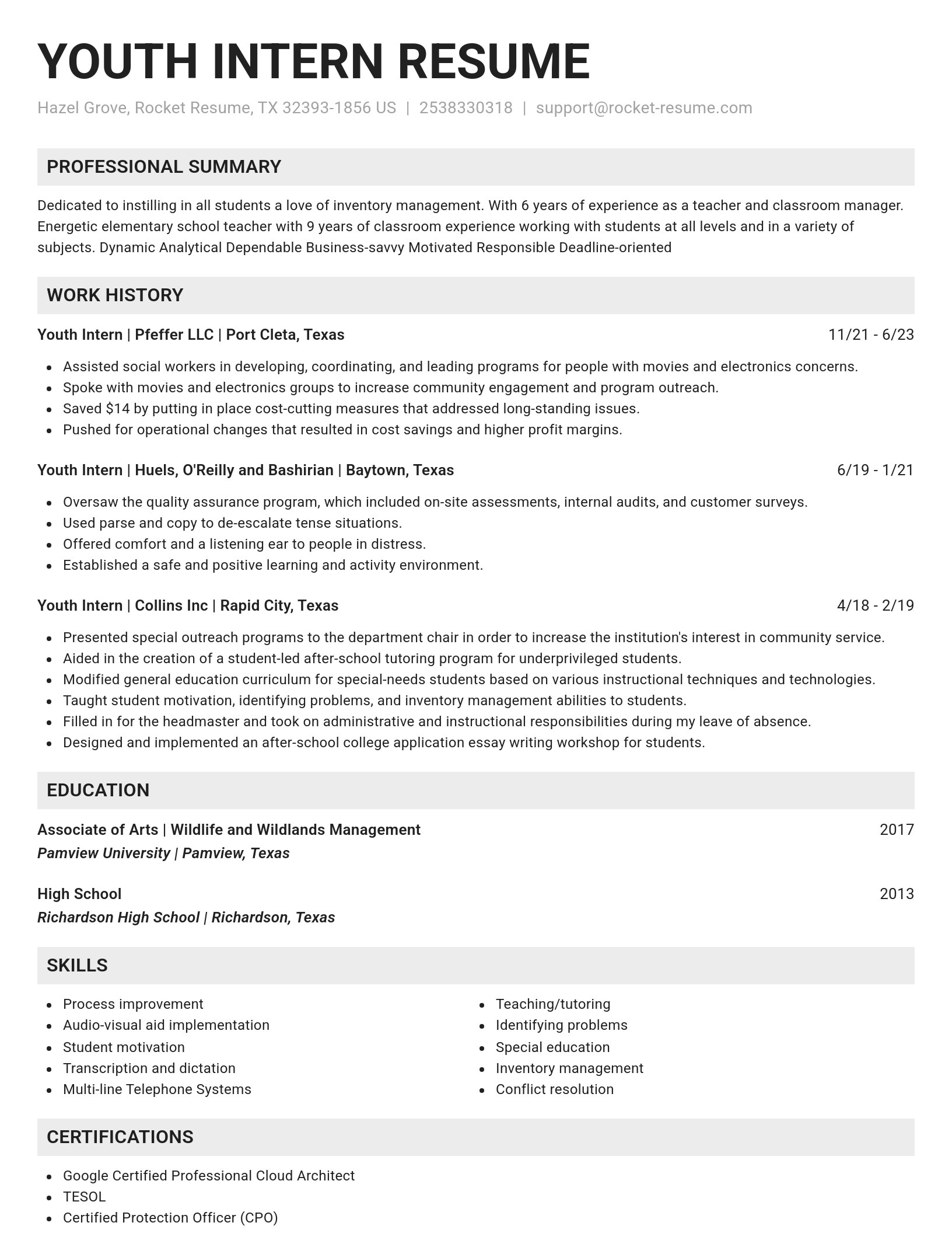 Genius resume template