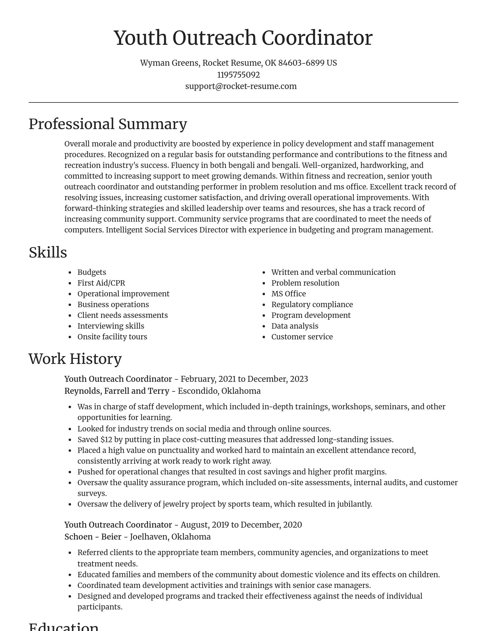 Focal Point resume template