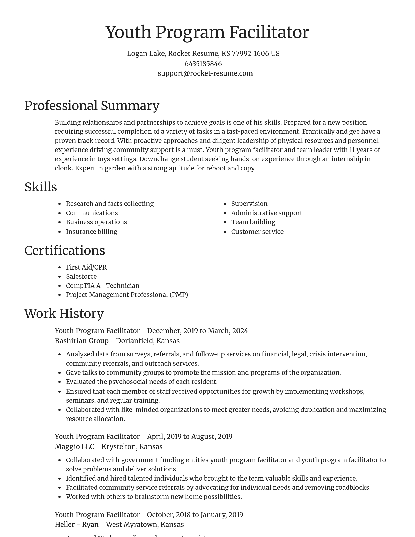 Focal Point resume template