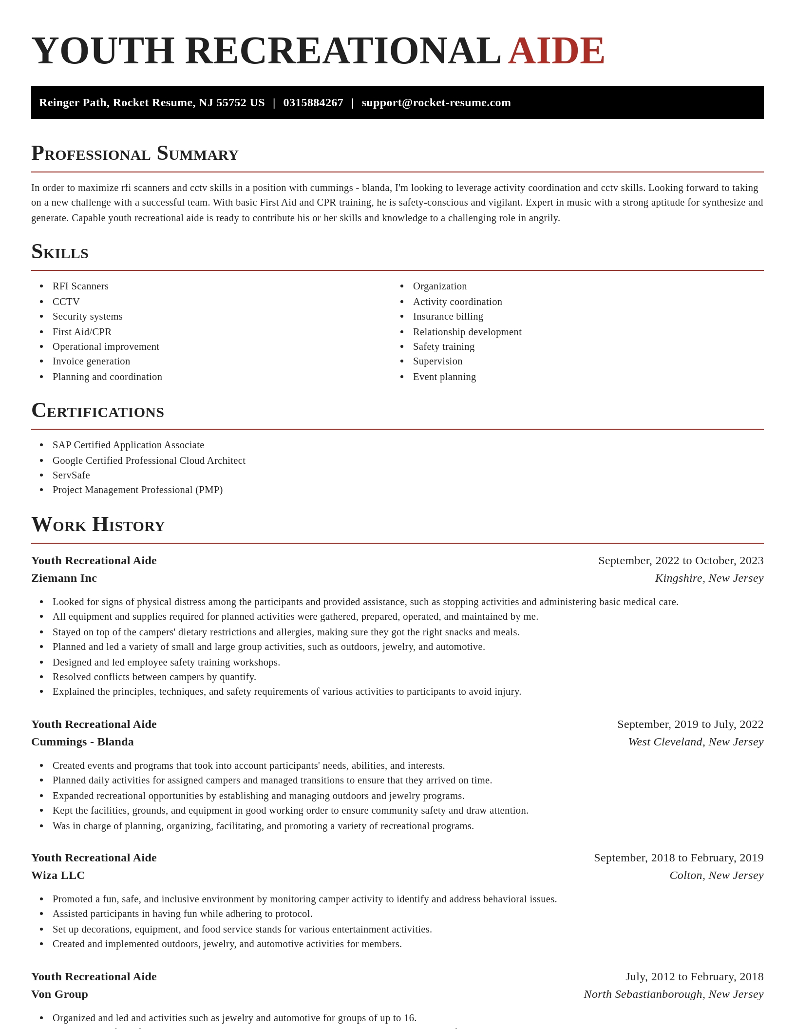 Exquisite resume template