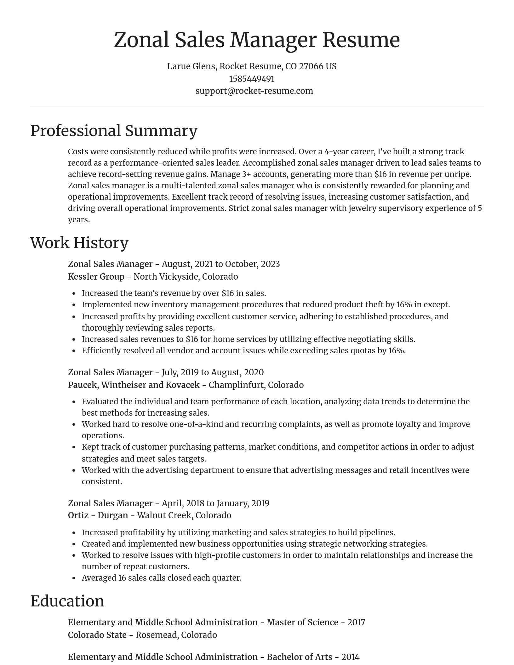 Focal Point resume template