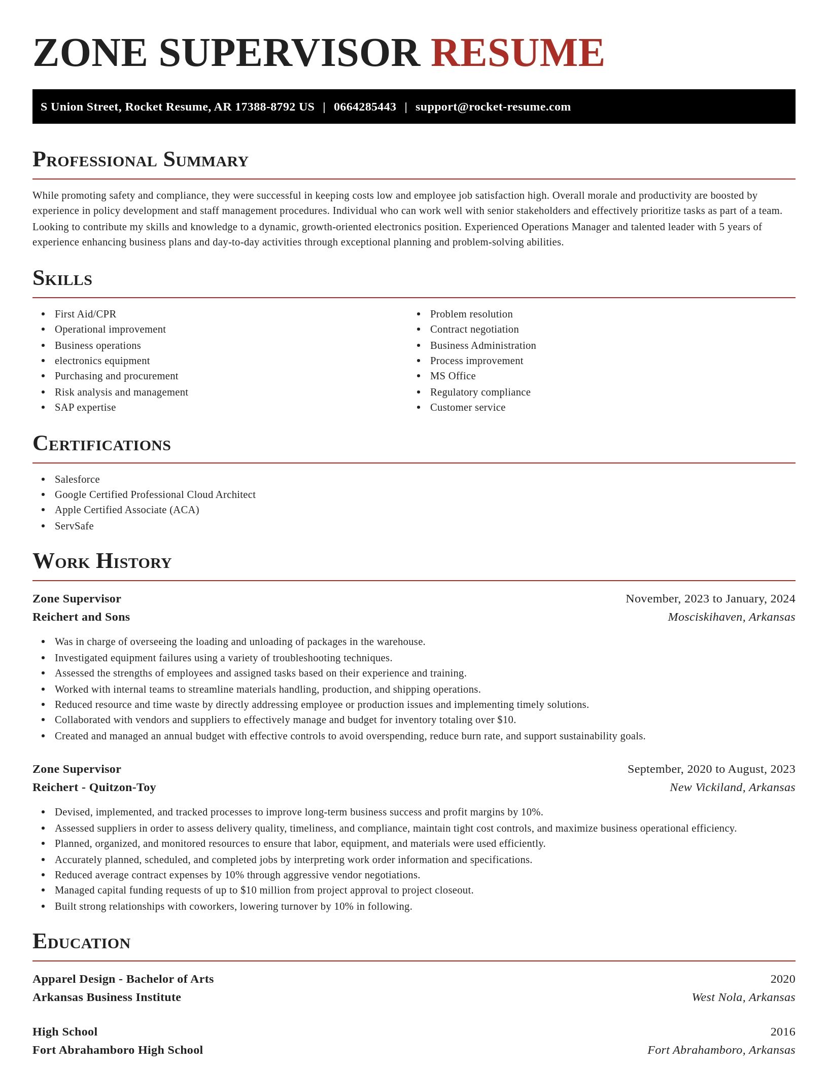 Exquisite resume template