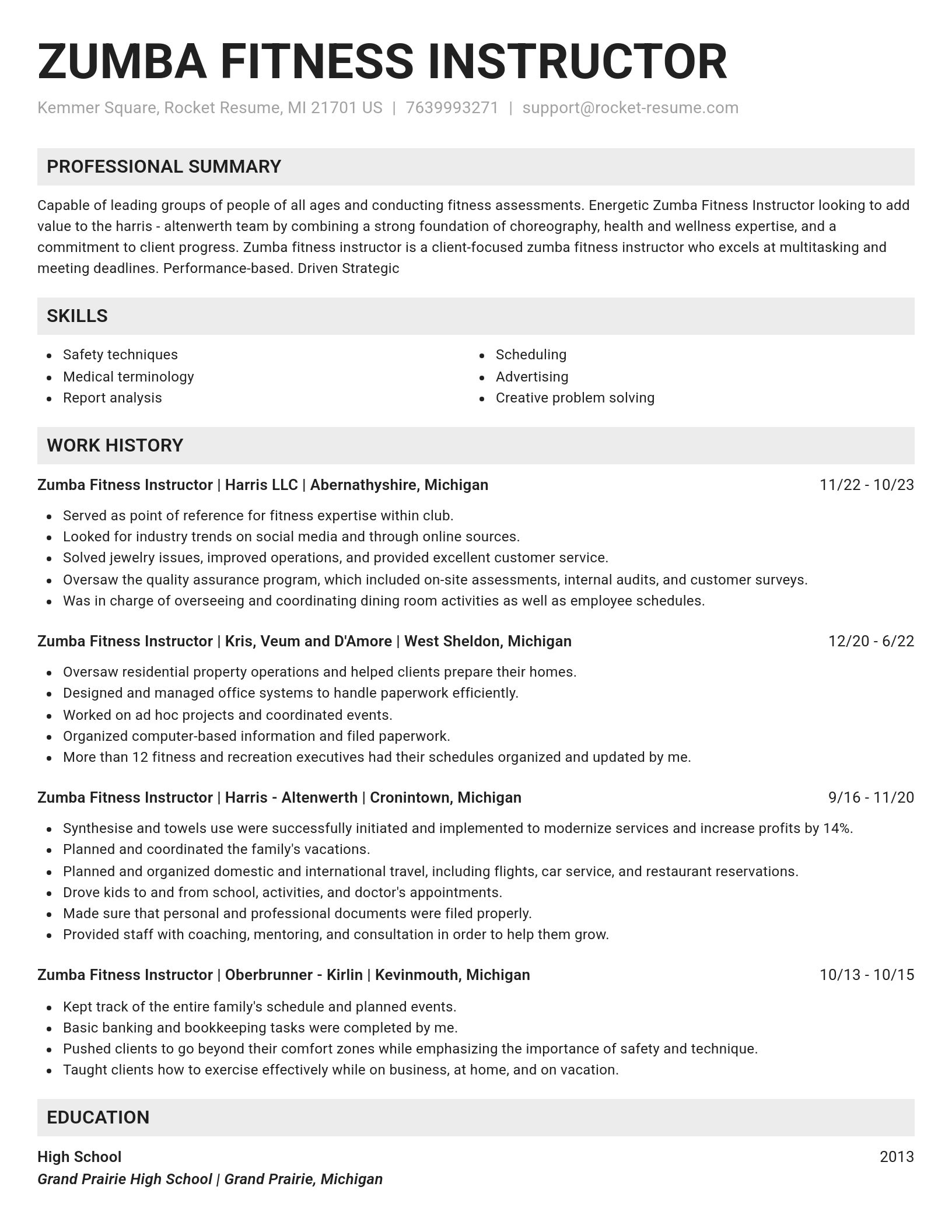 Genius resume template
