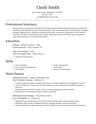 Resume template example
