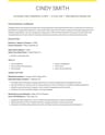 Resume template example